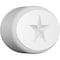 Ekena Millwork Standard Dalton Star Rosette With Rounded Edge, 4"W x 2 3/4"H x 1"P ROSP040X028X100DAL08 - alternate 1
